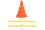vidaXL 150951 Dog Activity Obstacle Set Orange And Yellow vidaXL 150951 Dog Activity Obstacle Set Orange And Yellow