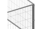 vidaXL 3082178 Dog Kennel Silver 60 M2 Steel vidaXL 3082178 Dog Kennel Silver 60 M2 Steel