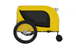 vidaXL 94029 Pet Bike Trailer Yellow And Black Oxford Fabric And Iron vidaXL 94029 Pet Bike Trailer Yellow And Black Oxford Fabric And Iron