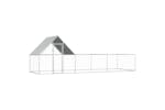 Vidaxl Chicken Coop 6x2x2 M Galvanised Steel Vidaxl Chicken Coop 6x2x2 M Galvanised Steel