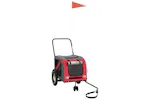 vidaXL 93887 Pet Bike Trailer Red And Black Oxford Fabric And Iron vidaXL 93887 Pet Bike Trailer Red And Black Oxford Fabric And Iron