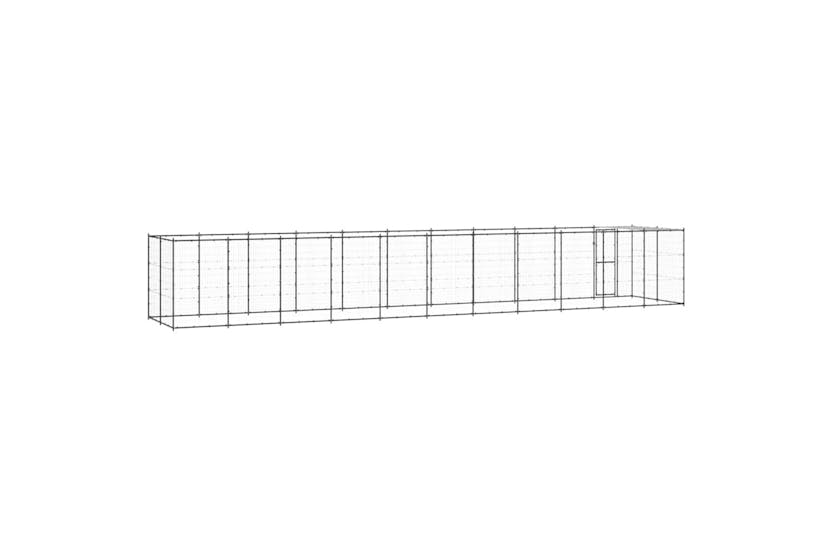 vidaXL 3082297 Outdoor Dog Kennel Steel With Roof 26.62 M2 vidaXL 3082297 Outdoor Dog Kennel Steel With Roof 26.62 M2
