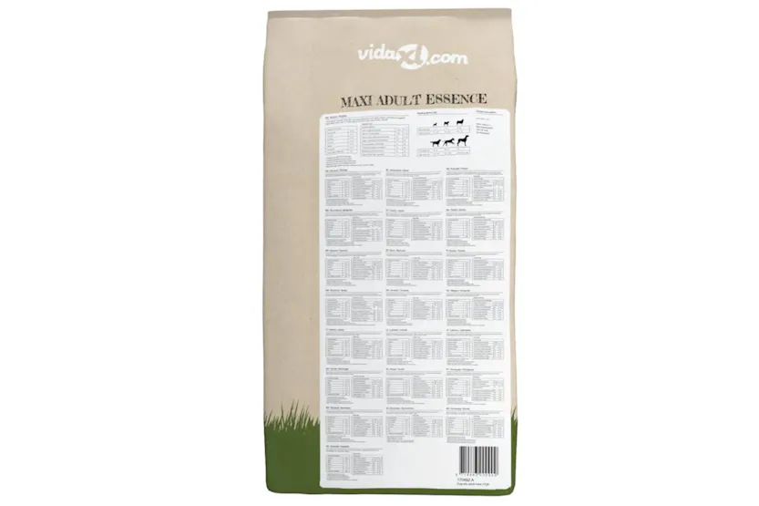 vidaXL 170492 Premium Dry Dog Food Maxi Adult Essence Beef & Chicken 15 Kg vidaXL 170492 Premium Dry Dog Food Maxi Adult Essence Beef & Chicken 15 Kg