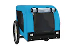 vidaXL 94009 Pet Bike Trailer Blue And Black Oxford Fabric And Iron vidaXL 94009 Pet Bike Trailer Blue And Black Oxford Fabric And Iron