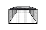 vidaXL 3115976 8-panel Dog Playpen Black 100x50cm Powder-coated Steel vidaXL 3115976 8-panel Dog Playpen Black 100x50cm Powder-coated Steel