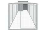vidaXL 3189095 Chicken Cage With Run Light Grey 110x609x110cm Galvanised Steel vidaXL 3189095 Chicken Cage With Run Light Grey 110x609x110cm Galvanised Steel