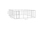 vidaXL 3082324 Outdoor Dog Kennel Steel 36.3 M2 vidaXL 3082324 Outdoor Dog Kennel Steel 36.3 M2