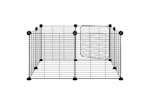 vidaXL 171625 8-panel Pet Cage With Door Black 35x35cm Steel vidaXL 171625 8-panel Pet Cage With Door Black 35x35cm Steel