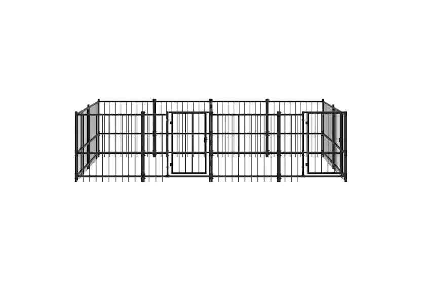 vidaXL 3124664 Outdoor Dog Kennel Steel 7.51 M2 vidaXL 3124664 Outdoor Dog Kennel Steel 7.51 M2