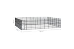 vidaXL 3098002 Outdoor Dog Kennel Steel 58.06 M2 vidaXL 3098002 Outdoor Dog Kennel Steel 58.06 M2