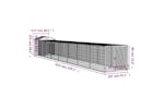 vidaXL 3189076 Chicken Cage With Run Light Grey 117x813x123cm Galvanised Steel vidaXL 3189076 Chicken Cage With Run Light Grey 117x813x123cm Galvanised Steel