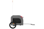 vidaXL 93831 Pet Bike Trailer Red And Grey Oxford Fabric And Iron vidaXL 93831 Pet Bike Trailer Red And Grey Oxford Fabric And Iron