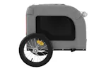 vidaXL 93831 Pet Bike Trailer Red And Grey Oxford Fabric And Iron vidaXL 93831 Pet Bike Trailer Red And Grey Oxford Fabric And Iron