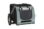 vidaXL 93867 Pet Bike Trailer Grey And Black Oxford Fabric And Iron vidaXL 93867 Pet Bike Trailer Grey And Black Oxford Fabric And Iron