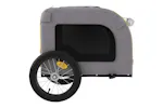 vidaXL 93833 Pet Bike Trailer Yellow And Grey Oxford Fabric And Iron vidaXL 93833 Pet Bike Trailer Yellow And Grey Oxford Fabric And Iron