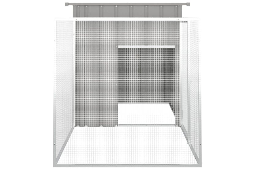 vidaXL 3155528 Rabbit Cage Grey 200x91x100cm Galvanised Steel vidaXL 3155528 Rabbit Cage Grey 200x91x100cm Galvanised Steel