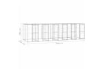 vidaXL 3082275 Outdoor Dog Kennel Galvanised Steel With Roof 14.52 M2 vidaXL 3082275 Outdoor Dog Kennel Galvanised Steel With Roof 14.52 M2