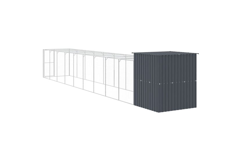vidaXL 3189112 Chicken Cage With Run Anthracite 165x1067x181cm Galvanised Steel vidaXL 3189112 Chicken Cage With Run Anthracite 165x1067x181cm Galvanised Steel