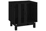 vidaXL 822475 Dog House Black 50x40x52cm Solid Wood Pine vidaXL 822475 Dog House Black 50x40x52cm Solid Wood Pine