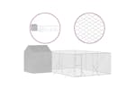 vidaXL 3190479 Outdoor Dog Kennel With Roof Silver 6x6x2.5 M Galvanised Steel vidaXL 3190479 Outdoor Dog Kennel With Roof Silver 6x6x2.5 M Galvanised Steel