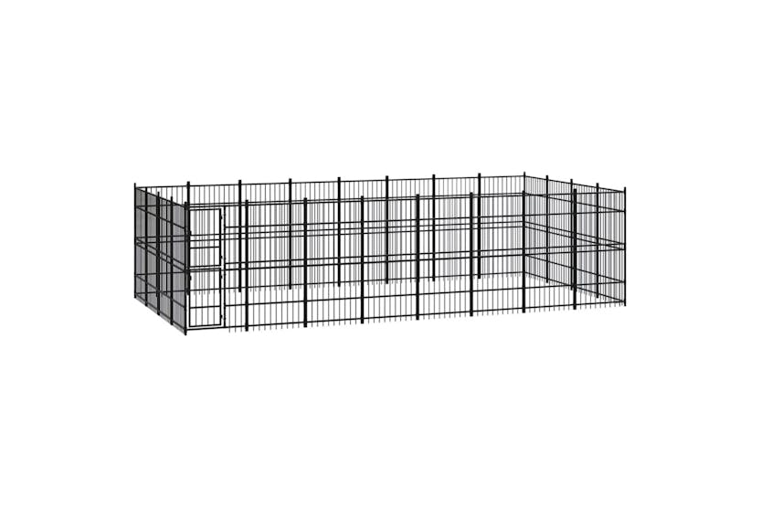 vidaXL 3097986 Outdoor Dog Kennel Steel 29.49 M2 vidaXL 3097986 Outdoor Dog Kennel Steel 29.49 M2