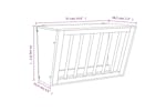 vidaXL 172424 Rabbit Hay Feeder 37x18.5x23cm Solid Wood Fir vidaXL 172424 Rabbit Hay Feeder 37x18.5x23cm Solid Wood Fir