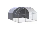 vidaXL 3095473 Outdoor Chicken Coop 3x4x2 M Galvanised Steel vidaXL 3095473 Outdoor Chicken Coop 3x4x2 M Galvanised Steel