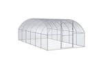 vidaXL 3095465 Outdoor Chicken Coop 3x6x2 M Galvanised Steel vidaXL 3095465 Outdoor Chicken Coop 3x6x2 M Galvanised Steel