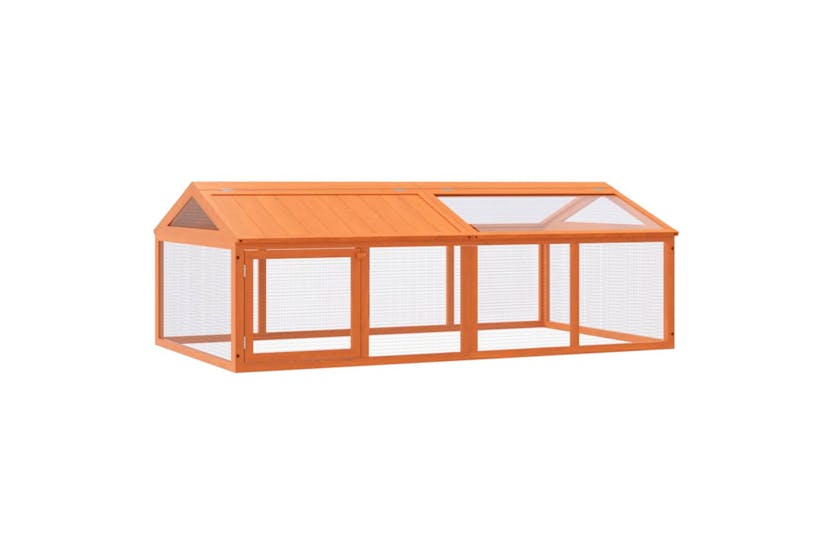 vidaXL 172300 Run Box Brown 200x112.5x74cm Solid Wood Pine vidaXL 172300 Run Box Brown 200x112.5x74cm Solid Wood Pine