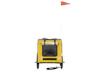 vidaXL 93833 Pet Bike Trailer Yellow And Grey Oxford Fabric And Iron vidaXL 93833 Pet Bike Trailer Yellow And Grey Oxford Fabric And Iron