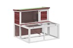 vidaXL 172285 Rabbit Hutch Mocha 102x90x84.5cm Solid Wood Pine vidaXL 172285 Rabbit Hutch Mocha 102x90x84.5cm Solid Wood Pine