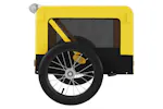 vidaXL 93917 Pet Bike Trailer Yellow And Black Oxford Fabric&iron vidaXL 93917 Pet Bike Trailer Yellow And Black Oxford Fabric&iron