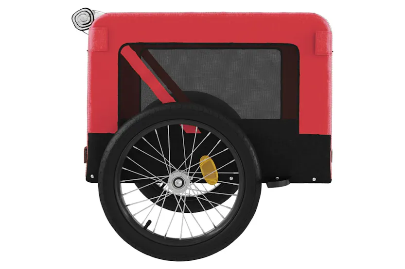 vidaXL 93922 Pet Bike Trailer Red And Black Oxford Fabric&iron vidaXL 93922 Pet Bike Trailer Red And Black Oxford Fabric&iron