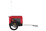 vidaXL 93915 Pet Bike Trailer Red And Black Oxford Fabric&iron vidaXL 93915 Pet Bike Trailer Red And Black Oxford Fabric&iron