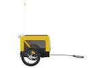 vidaXL 93917 Pet Bike Trailer Yellow And Black Oxford Fabric&iron vidaXL 93917 Pet Bike Trailer Yellow And Black Oxford Fabric&iron