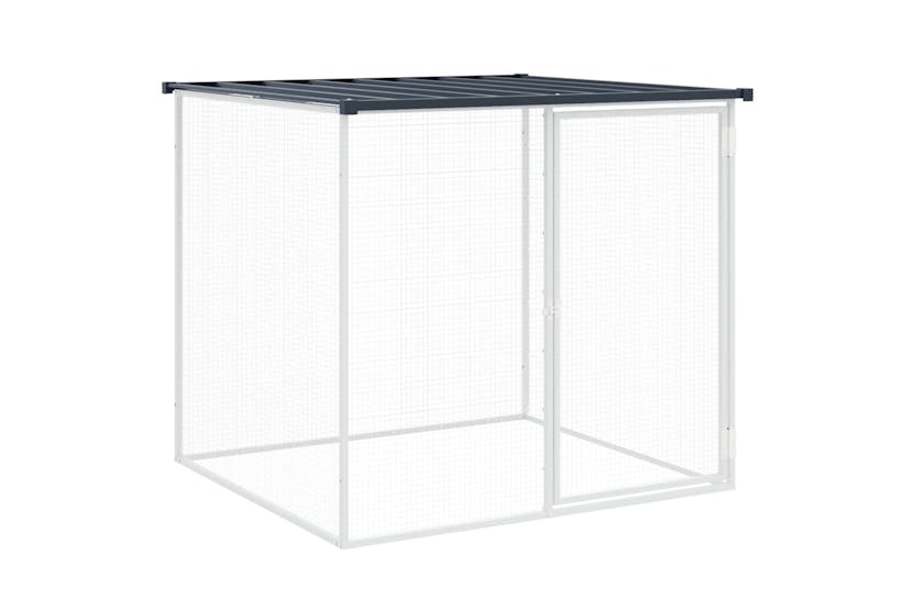 vidaXL 3189040 Chicken Cage With Roof Anthracite 403x98x90cm Galvanised Steel vidaXL 3189040 Chicken Cage With Roof Anthracite 403x98x90cm Galvanised Steel