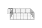 vidaXL 3115954 34-panel Dog Playpen Black 50x100cm Powder-coated Steel vidaXL 3115954 34-panel Dog Playpen Black 50x100cm Powder-coated Steel