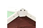 vidaXL 170870 Rabbit Hutch Mocha And White 140x63x120cm Solid Firwood vidaXL 170870 Rabbit Hutch Mocha And White 140x63x120cm Solid Firwood