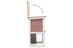 vidaXL 170832 Outdoor Rabbit Hutch 1 Door Brown Wood vidaXL 170832 Outdoor Rabbit Hutch 1 Door Brown Wood