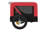 vidaXL 93908 Pet Bike Trailer Red And Black Oxford Fabric&iron vidaXL 93908 Pet Bike Trailer Red And Black Oxford Fabric&iron