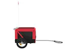 vidaXL 93908 Pet Bike Trailer Red And Black Oxford Fabric&iron vidaXL 93908 Pet Bike Trailer Red And Black Oxford Fabric&iron