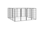 vidaXL 3115960 16-panel Dog Playpen Black 50x100cm Powder-coated Steel vidaXL 3115960 16-panel Dog Playpen Black 50x100cm Powder-coated Steel
