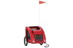 vidaXL 93957 Pet Bike Trailer Red Oxford Fabric And Iron vidaXL 93957 Pet Bike Trailer Red Oxford Fabric And Iron