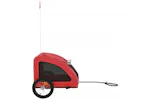 vidaXL 93957 Pet Bike Trailer Red Oxford Fabric And Iron vidaXL 93957 Pet Bike Trailer Red Oxford Fabric And Iron