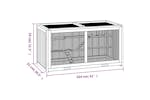 vidaXL 172380 Hamster Cage 104x52x54cm Solid Wood Fir vidaXL 172380 Hamster Cage 104x52x54cm Solid Wood Fir