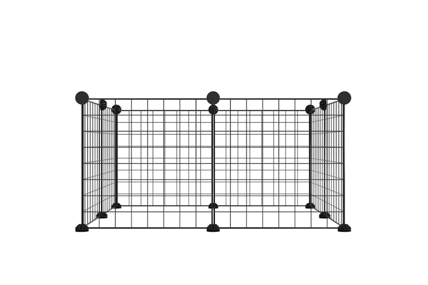vidaXL 171621 8-panel Pet Cage Black 35x35cm Steel vidaXL 171621 8-panel Pet Cage Black 35x35cm Steel