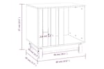 vidaXL 822477 Dog House White 60x45x57cm Solid Wood Pine vidaXL 822477 Dog House White 60x45x57cm Solid Wood Pine