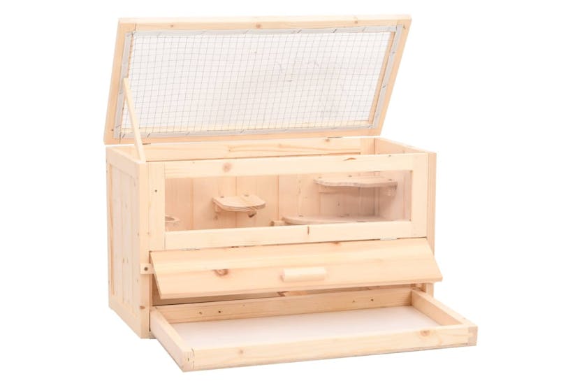 vidaXL 172377 Hamster Cage 60x30x35cm Solid Wood Fir vidaXL 172377 Hamster Cage 60x30x35cm Solid Wood Fir