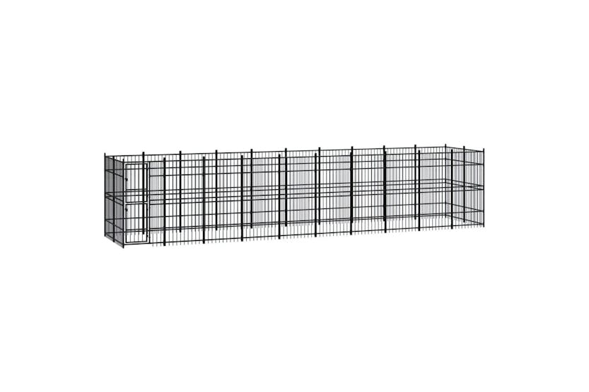 vidaXL 3097964 Outdoor Dog Kennel Steel 18.43 M2 vidaXL 3097964 Outdoor Dog Kennel Steel 18.43 M2