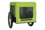 vidaXL 93920 Pet Bike Trailer Green And Black Oxford Fabric And Iron vidaXL 93920 Pet Bike Trailer Green And Black Oxford Fabric And Iron